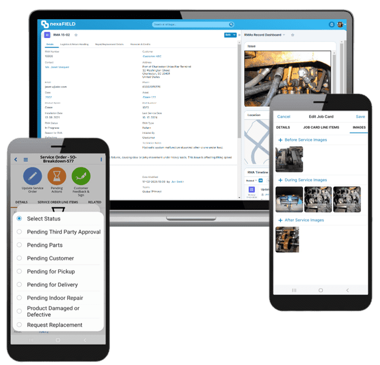 Work Orders/Job Cards/RMAs