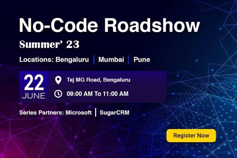 No-Code Roadshow – Bengaluru – June 22, 2023
